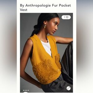 NWOT-Anthropologie Vest